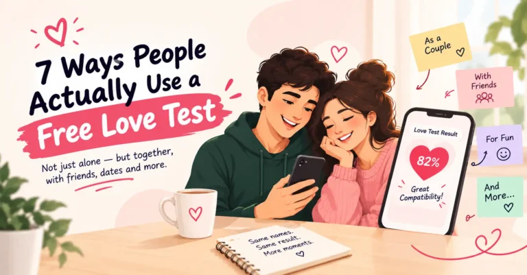 100% Free Love Test: 7 Ways to Actually Use One (Not Just Alone)