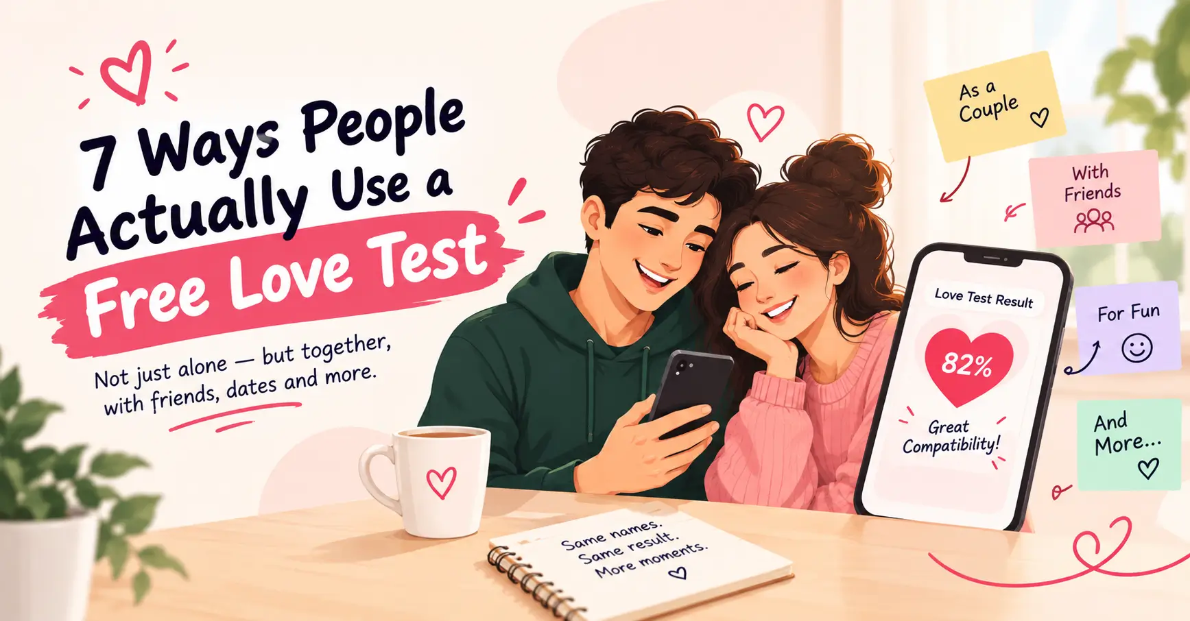 100% Free Love Test: 7 Ways to Actually Use One (Not Just Alone)